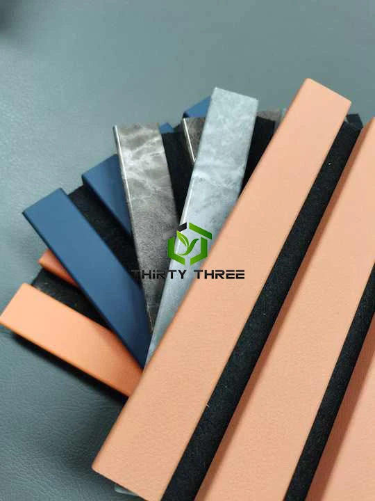 Sound Absorption PVC Wall Panels Interior Decoration Wood Acoustic Wall Panel
